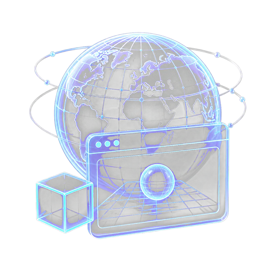 Minh họa phát triển web 3D, AR và VR
